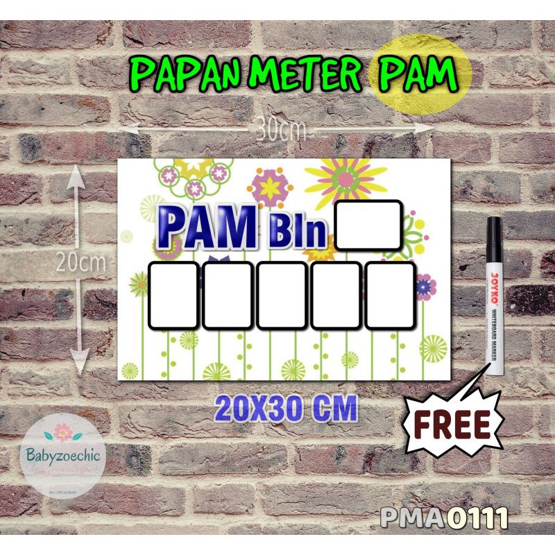 

Zoe Papan Meter Listrik PLN PAM motif Unik - Floral 11