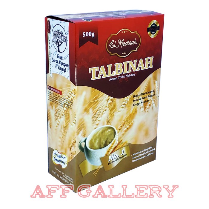 

Talbinah El Medinah Resep Thibb Nabawy 500gr | Tepung Gandum 100% Asli