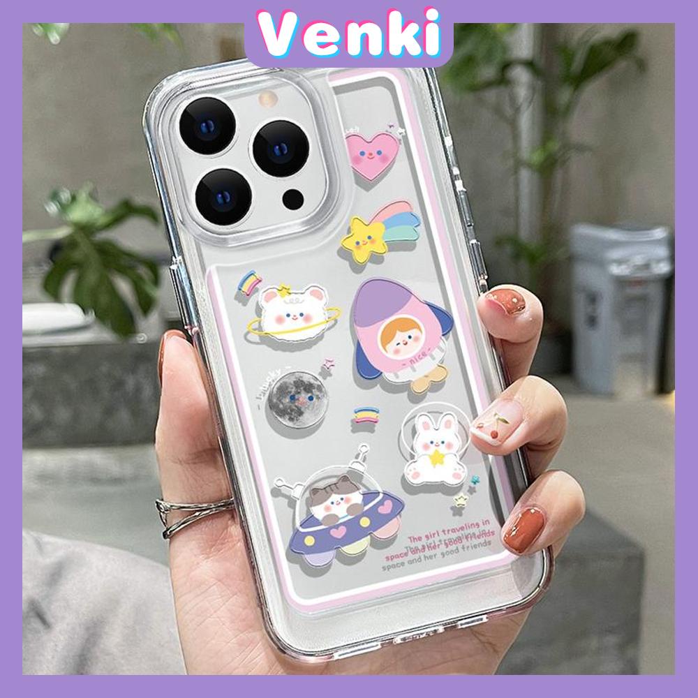 iPhone Case HD Acrylic Hard Case High Clear Metal Button Protection Camera Shockproof Cartoon Cute Compatible with iPhone 14 Pro Max 14 Plus 13 Pro Max 12 Pro Max 11 XR 7Plus