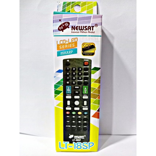 Remote SHARP NEWSAT TV LCD / LED ( LT 18 SP )