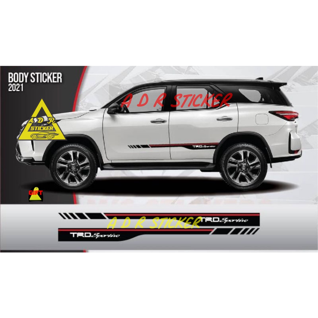 CUTING STICKER MOBIL TOYOTA STICKER STIKER MOBIL TOYOTA FORTUNER