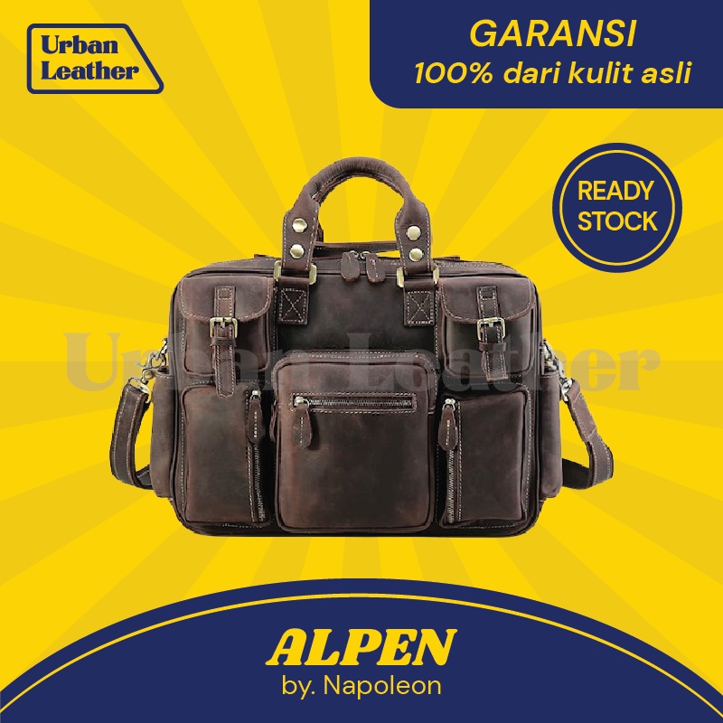 Tas Selempang Kerja Kulit Pria - ALPEN by NAPOLEON