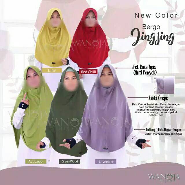 Daily BERGO JINGJING. Wanoja Hijab