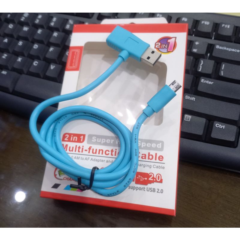 kabel usb micro 2 in 1 super high speed v 2,0 usb AM AF