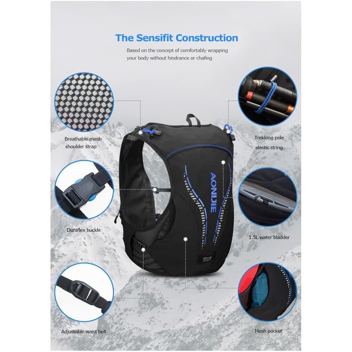 AONIJIE WindRunner C950 5L HYDRATION BACKPACK TAS LARI Trail