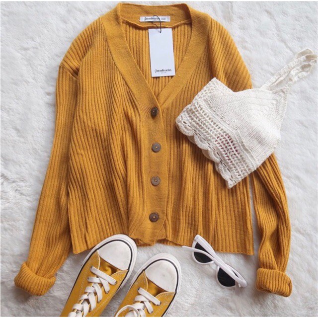 WILLY CARDY - Cardigan Kancing Batok - Cardigan Crop Rajut - Cardigan Crop - Kardigan basic Polos Kardigan Rajut Wanita - Knit Kardigan - Cardigan Rajut Kancing / Willy Crop Cardy Rajut-8