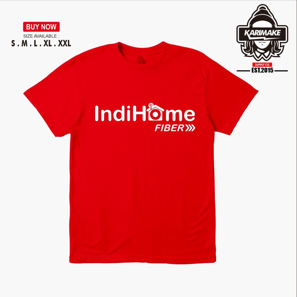 Kaos Baju Indihome Fiber Telkom Indonesia Kaos Perusahaan BUMN