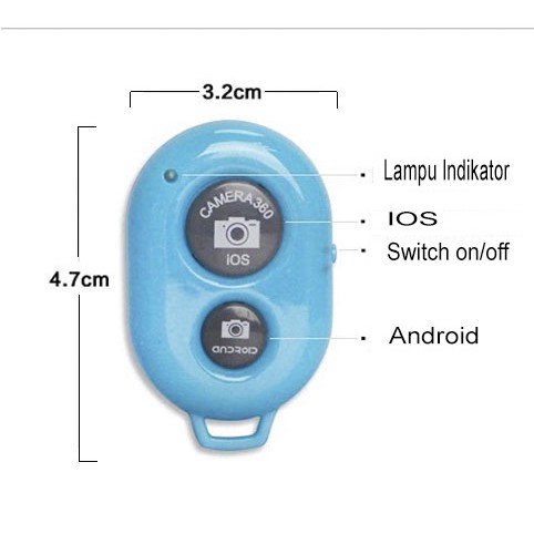 Smartfish Selfie Camera/Remote Control Bluetooth Wireless IOS &amp; OS/Bluetooth Tomsis