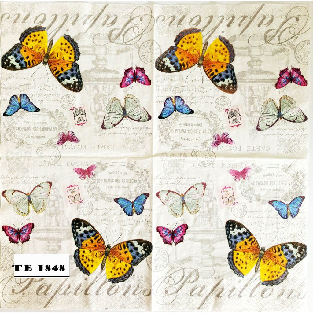 TISU NAPKIN DECOUPAGE EROPAH 33X33 CM TE  1848 TTS