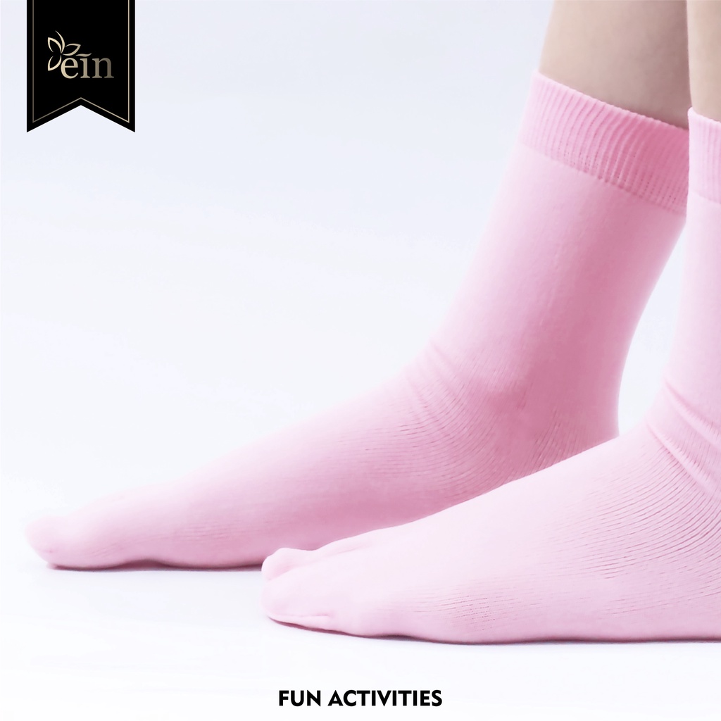 Einsock Kaos Kaki Jempol Polos Muslimah Light Pink