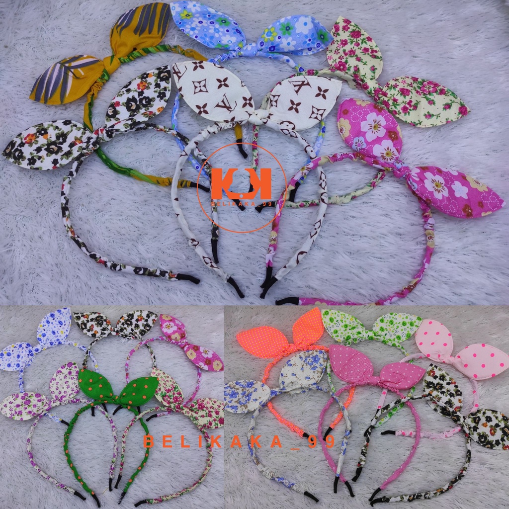 BANDO CHIBI PITA MOTIF WARNA IMPORT / BANDO PITA CHIBI MOTIF / BANDO KELINCI PITA / BANDO CHIBI BUNNY KOREA / BANDO KOREA / BANDO CHIBY / BANDO CIBI