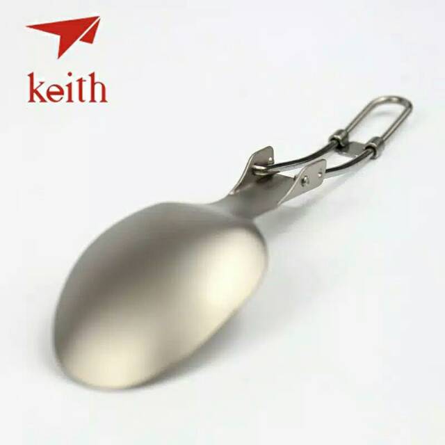 Keith titanium Ti5308 folding spoon sendok lipat ultralight camping outdoor