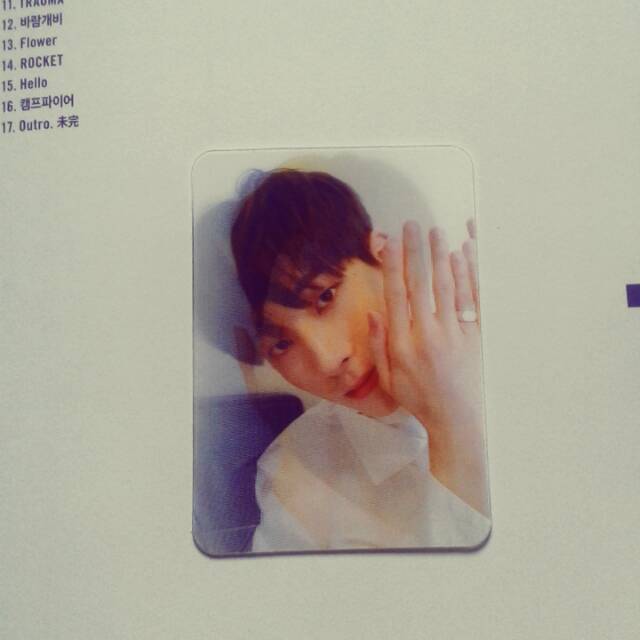 SEVENTEEN DIRECTOR'S CUT - LENTICULAR CARD WONWOO + ALBUM TEEN AGE ORANGE VERSION