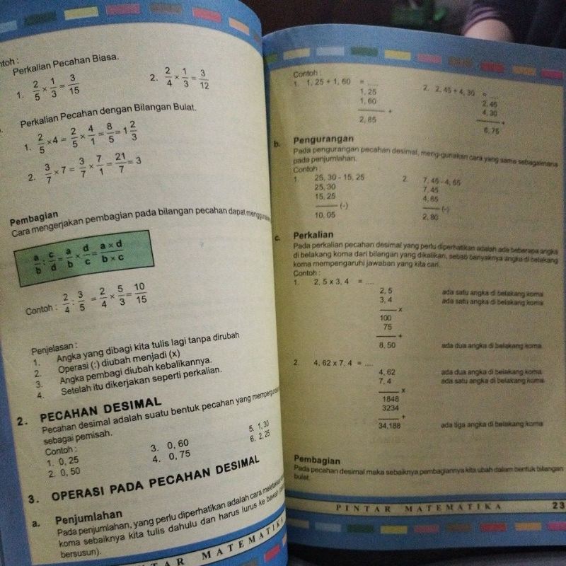 buku matematika 128 halaman(16x24cm)