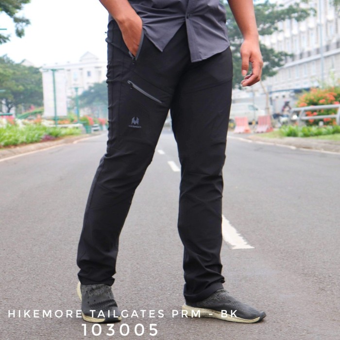 Celana Panjang Pria Hikemore Tailgates Series Original Setara Eiger - Hitam, M