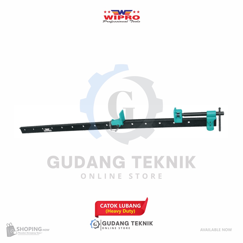 Catok Lubang Heavy Duty 60&quot;  WIPRO CL-5 / Catok Kayu 60 inch WIPRO CL5 - Bar Clamp Wipro CL 5