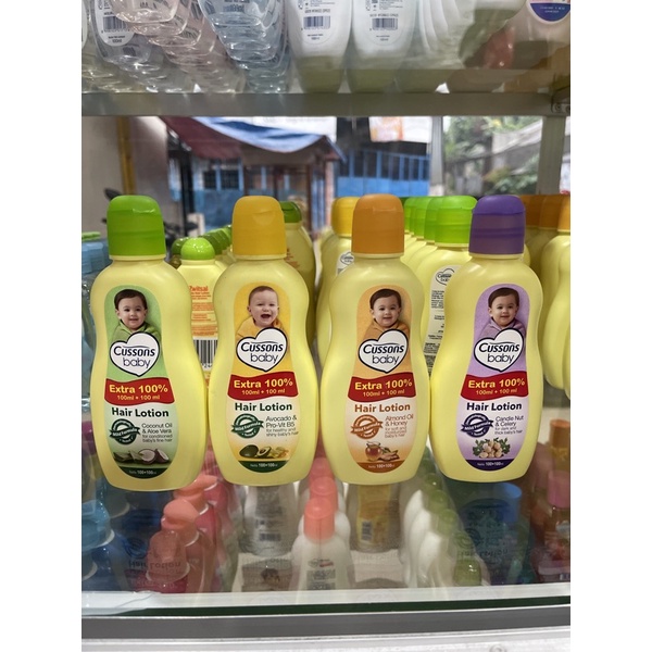 Cussons Baby HAIR LOTION 100+100ml Cusson Lotion Rambut Bayi Fora Minyak Kemiri Murni + Jojoba Oil P