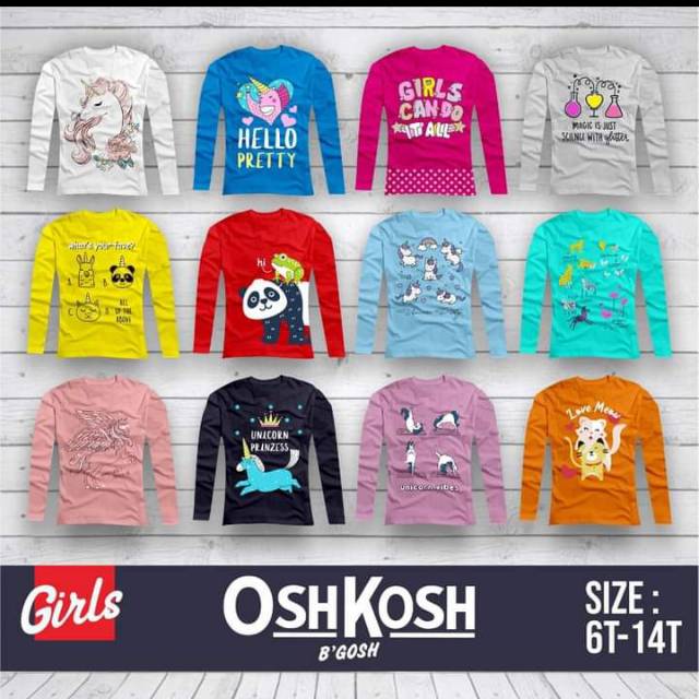 Kaos junior oshkosh perempuan