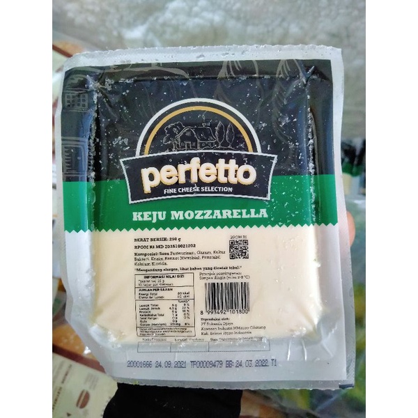 

keju mozzarella perfetto 250 gr