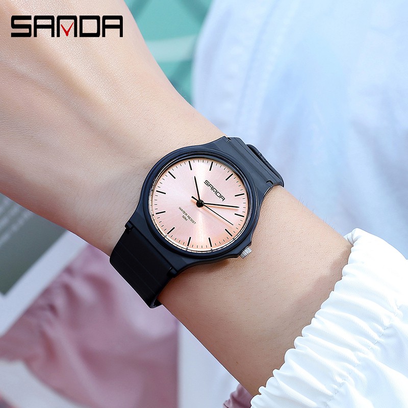 SANDA 6010 Jam Tangan Wanita Pria Analog Sport Tali Rubber WATCHKITE WKOS