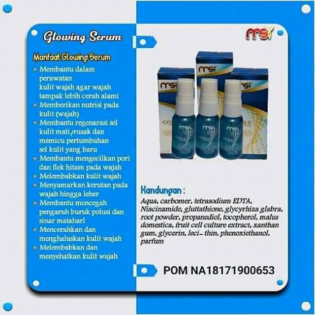 Serum Glowing Serum MSI/Serum wajah MSI SUPER MURAH