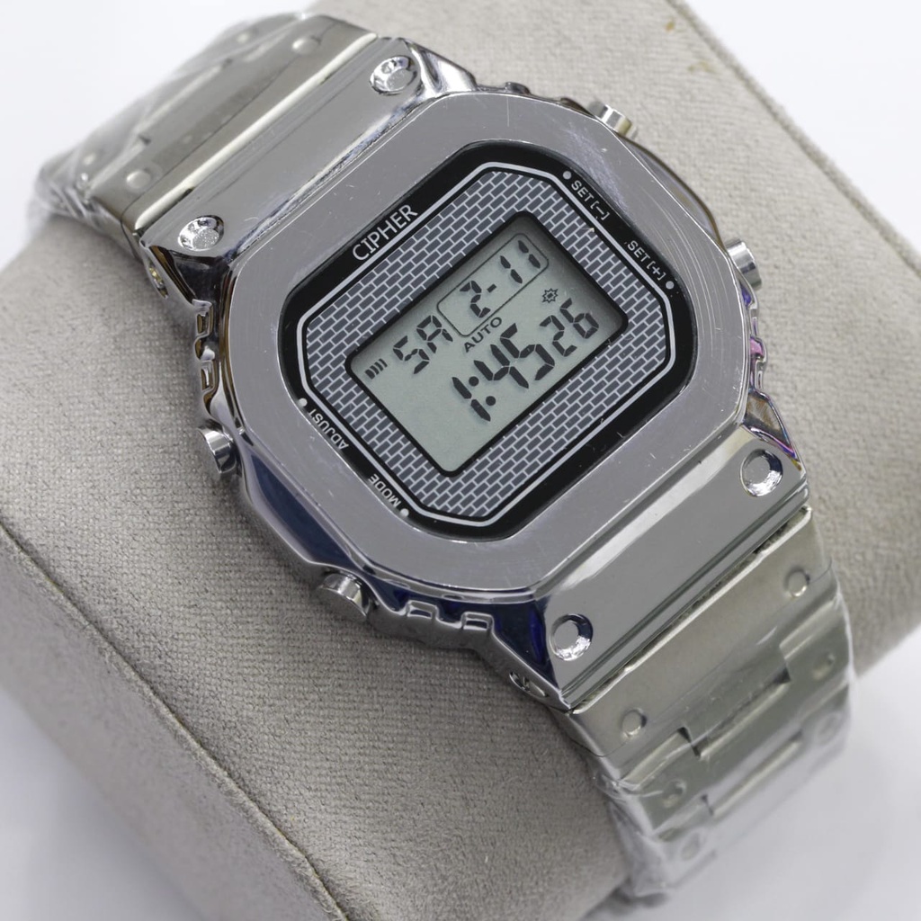 JAM TANGAN COWOK RANTAI CHIPER DIGITAL SPORT/JAM TANGAN RANTAI TERBARU/JAM TANGAN FASHION COWOK/