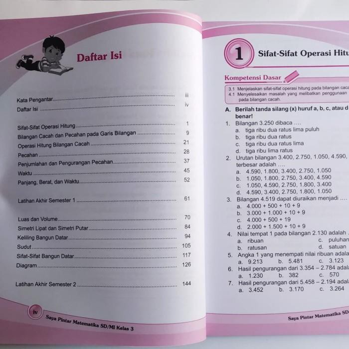 Jual Buku Lks Matematika Sd Buku Soal Matematika Kelas 3 Semester 1 Dan 2 Indonesia Shopee Indonesia