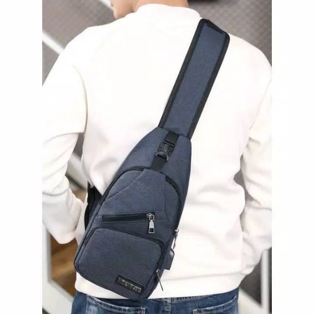 Tas pria gaya korea - tas dada usb import - tas slempang cowok