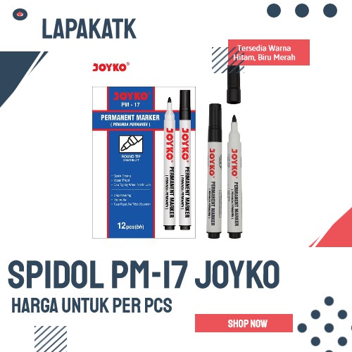 

PROMO Joyko spidol permanent pm-17 (per pcs) -