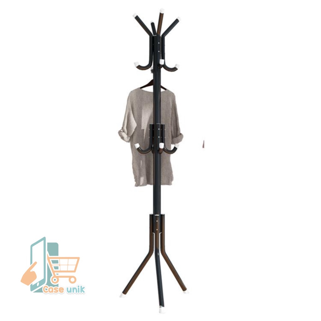 RT87 STANDING HANGER GANTUNGAN BERDIRI STAND BAJU TOPI TAS MULTIFUNGSI 8 HOOK KAIT PENGAIT CS3952