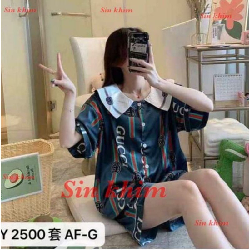 Piyama Wanita Dewasa HP Satin Gucci Import SZ Jumbo