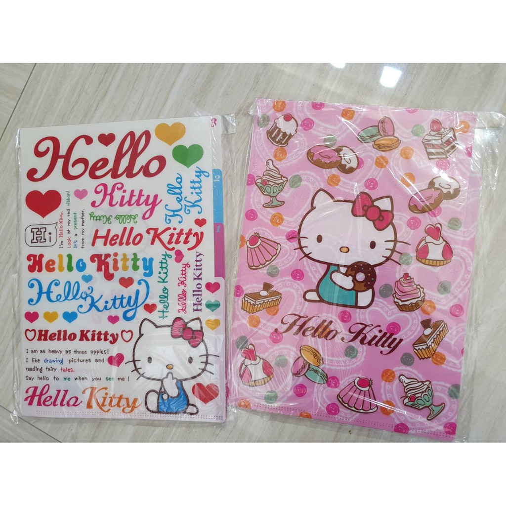 

Korean Stationary Nixnox Folder Flip Hello Kitty Slip 2