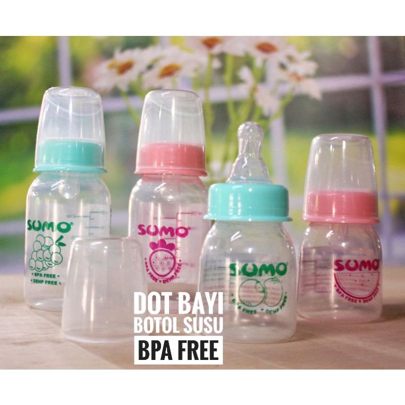 Botol Dot Minum Susu Anak Bayi Bpa Free Pp nipple Reguler Bulat 50 120 250 mL Sumo Ninio Motif Karak