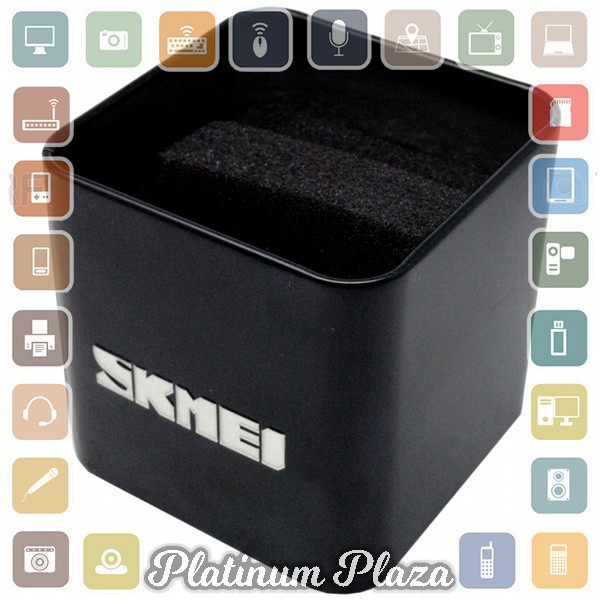 SKMEI Kotak Jam Tangan Metal - Black`8K54AK-