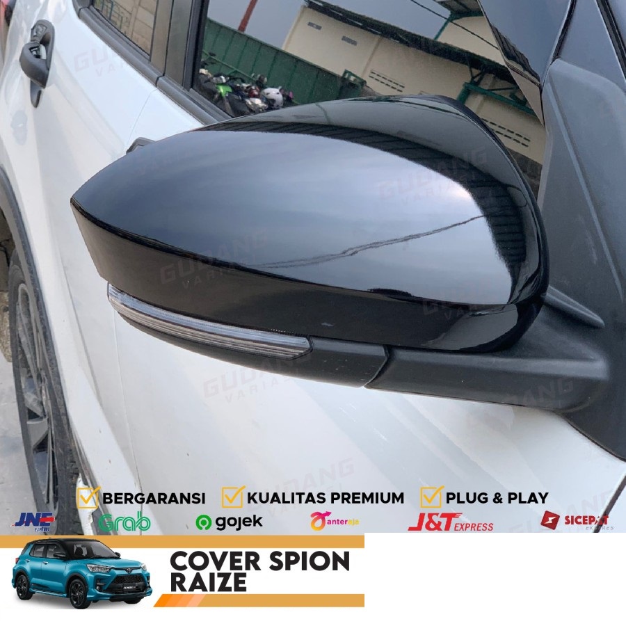 Cover Spion Raize Black Glossy/ Hitam Kilat