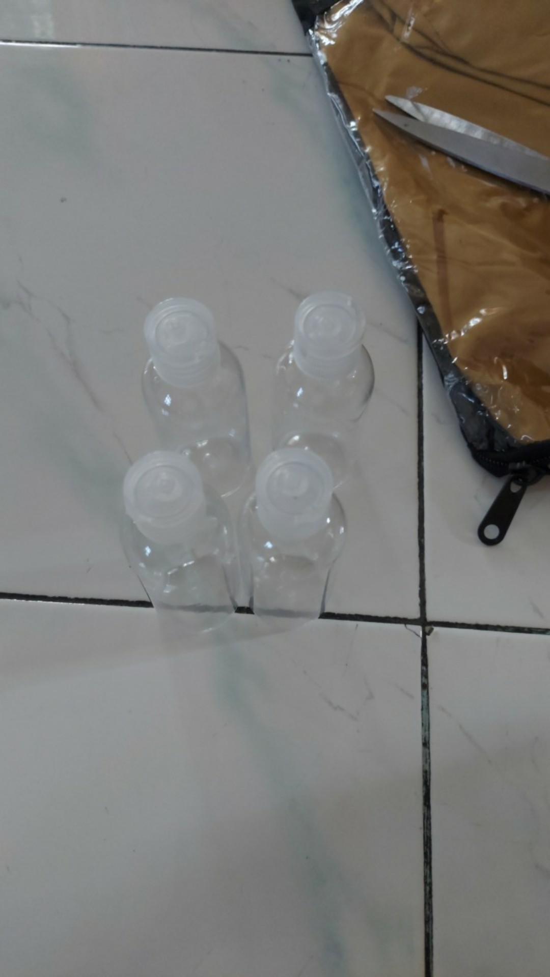 Botol 60ml + Tutup Fliptop Bening Transparan| Wasah Kosong Sabun Handsanitizer Gel