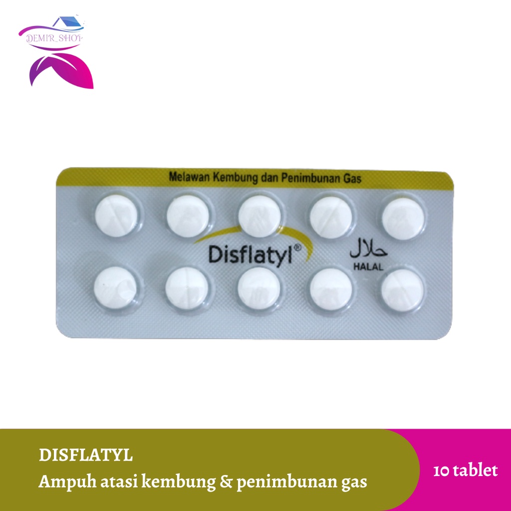 Disflatyl Tablet Kunyah Obat Kembung - Strip