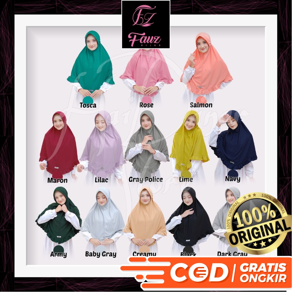 [Terbaru] Fauz Hijab Fatin By Fauz Mom Ready