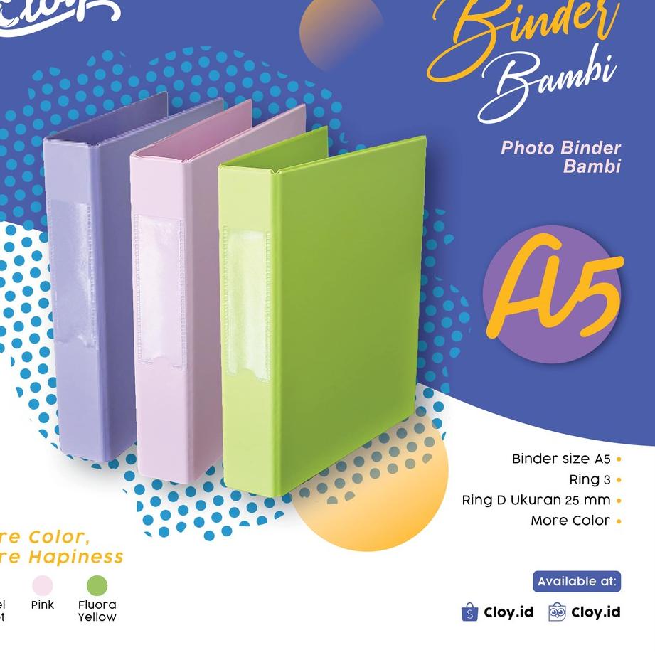 

[PRODUK PZZEO] BINDER BAMBI A4 & A5 ZQH