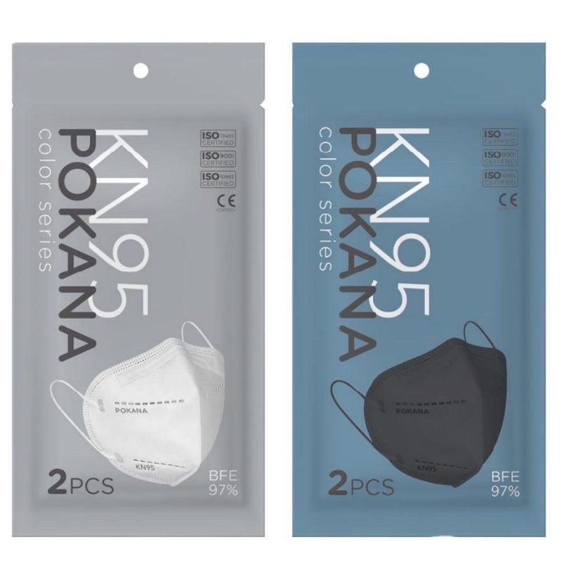 POKANA KN95 6 ply Earloop Surgical Face Mask Masker isi 2 pc