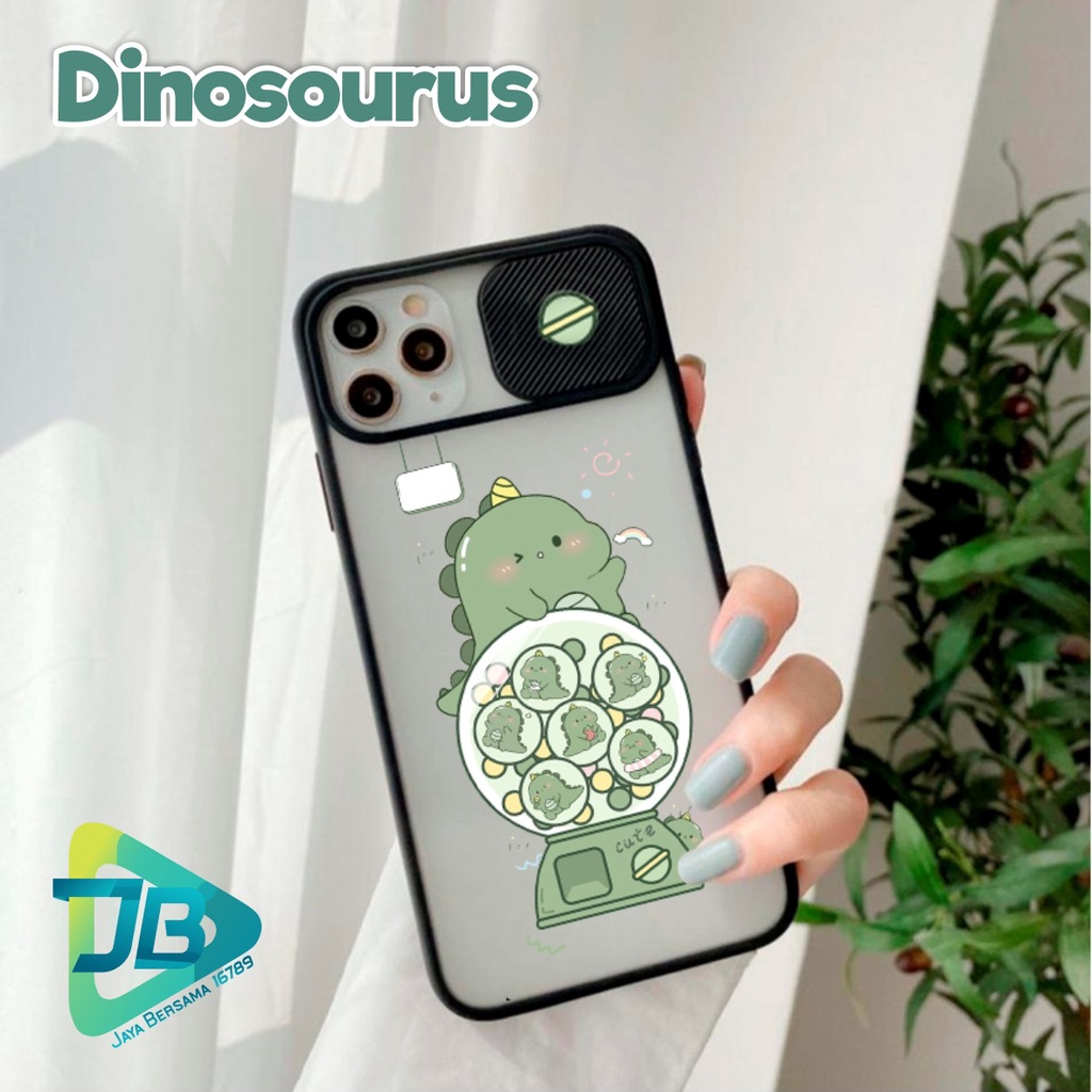 SOFTCASE SLIDE KAMERA DINOSAURUS OPPO VIVO SAMSUNG XIAOMI REALME IPHONE ALL TYPE JB4935