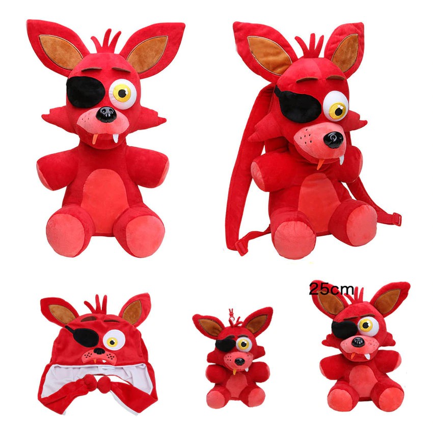 Boneka Lucu FNAF cinco noches en La felpa de Freddy oso rojo Foxy juegos Horrible pesadilla Foxy
