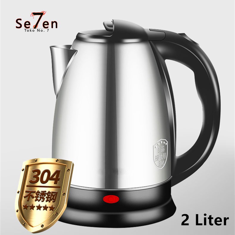 Jual Se7en Teko Listrik 2l Pemanas Air 20 Liter Kettle Electric Kapasitas Stainless Steel 5816