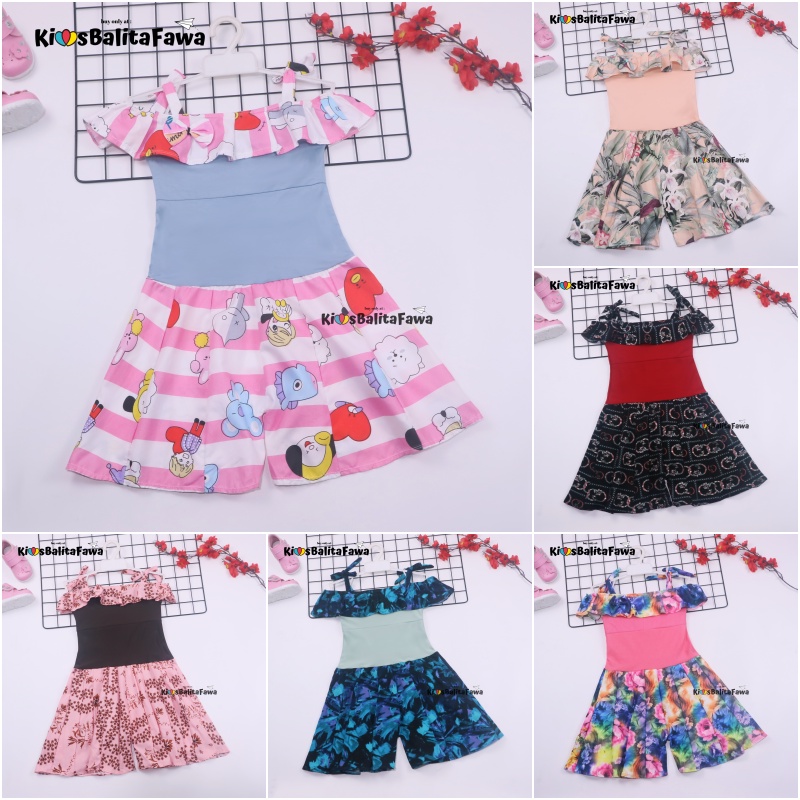 Jumpsuit Sweety uk 3-4 Tahun / Baju Atasan Kensi Pakaian Anak Perempuan Balita Cewek Import