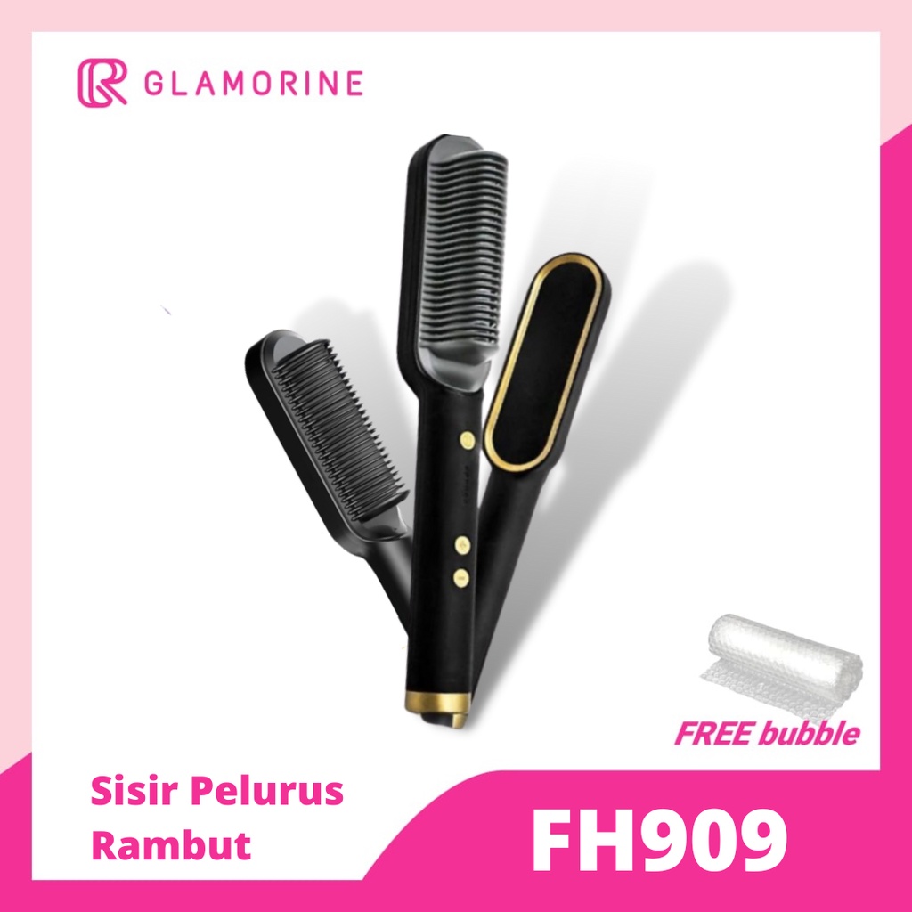 FH909 NEW Sisir Pelurus Rambut Straight Comb Hair Stylist FH909