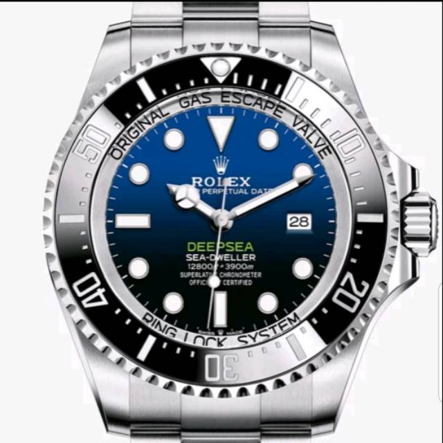 Jam Tangan Pria Rolex DeepSea Sea-Dweller Swiss Eta Clone 1:1 Box Original