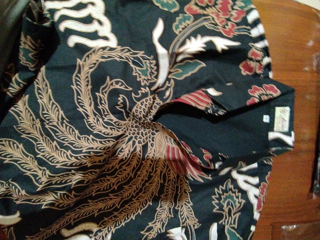 Atasan Batik Pria Lengan Panjang Kenongo Hem Padi Pekalongan M L Xl