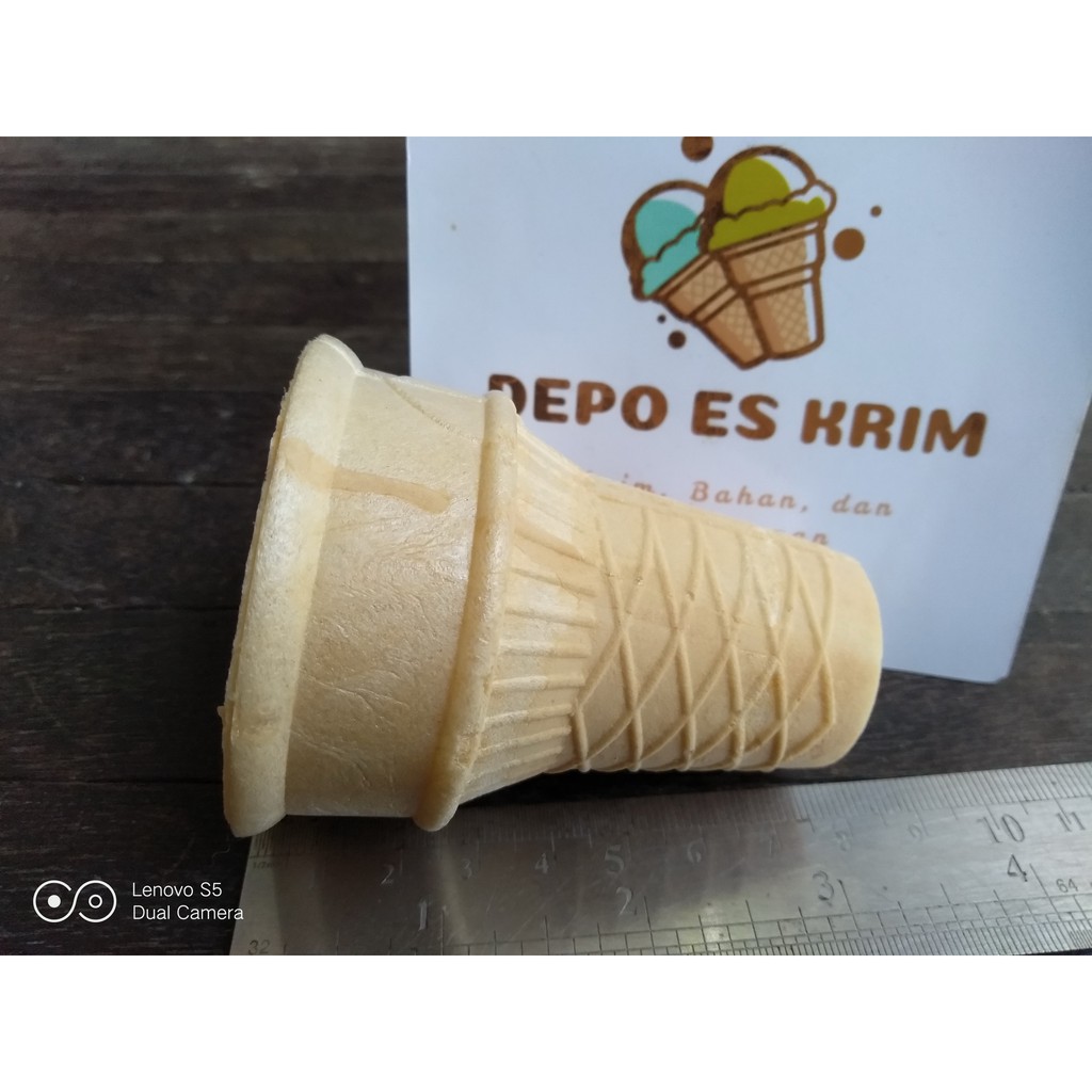 Cone McD Besar 10 pcs + Bubble Wrap No COD (Contong Ice Cream Corong Opak Kerupuk Cuncum Es Krim)
