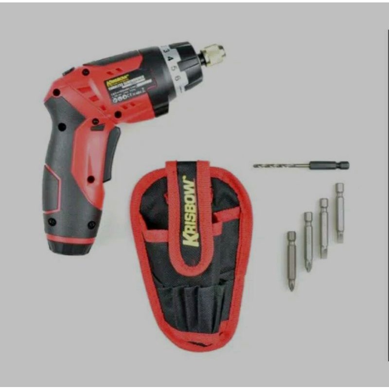 KRISBOW CORDLESS SCREWDRIVER 3,6V/ACE OBENG NIRKABEL DENGAN LAMPU 3,6V IRCS361/KRISBOW BOR RECHARGE/