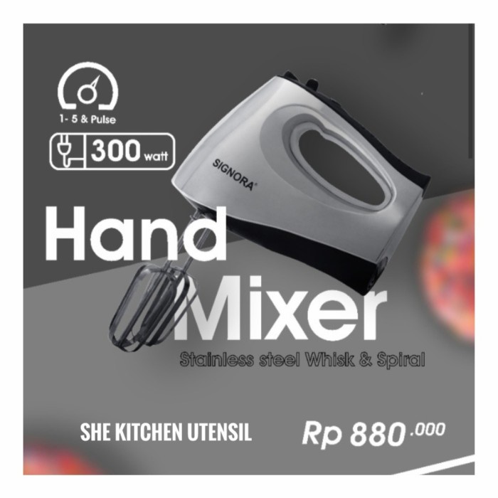 ☑Terbaru Hand mixer Signora mixer roti donat bakpao kue